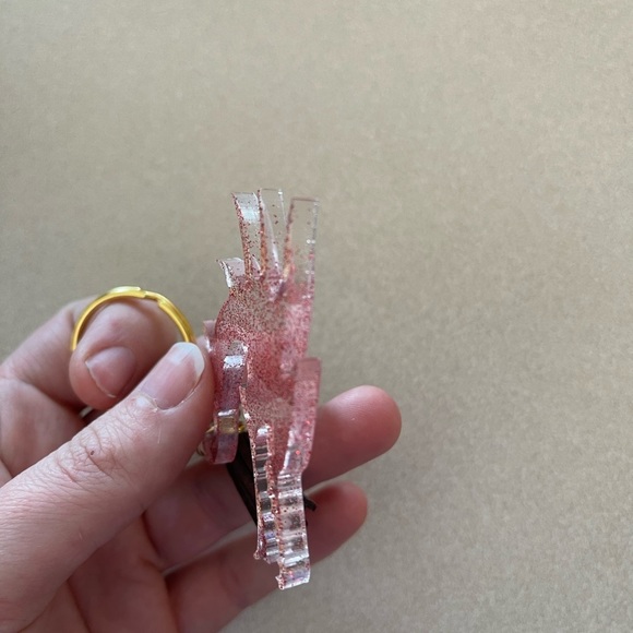 Handmade Dragon Head Keychain - Picture 3 of 6